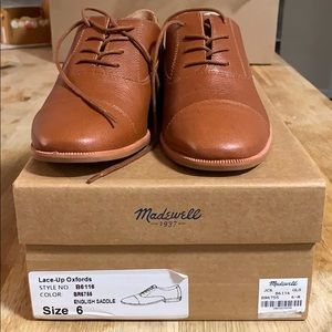Madewell Clare Oxfords in English Saddle